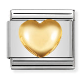 Nomination Composable Classic Link 030116/01 Raised Heart in 18K Gold